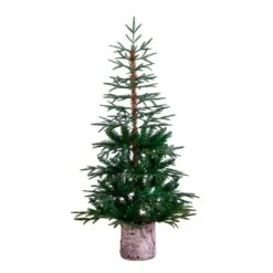 5ft. Unlit Woodland Fir Artificial Christmas Tree In Decorative Planter