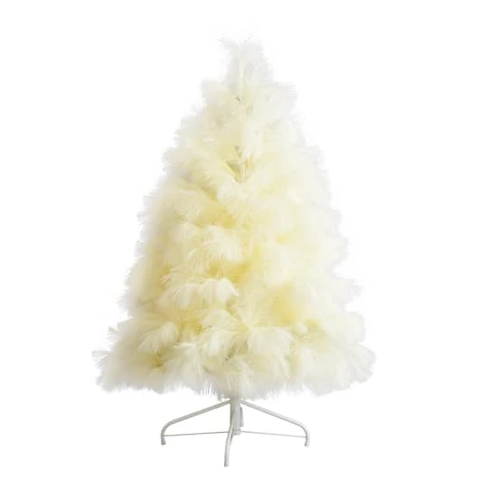 4ft. Unlit Off-White Pampas Grass Artificial Christmas Tree 3 4ft. Unlit Off-White Pampas Grass Artificial Christmas Tree