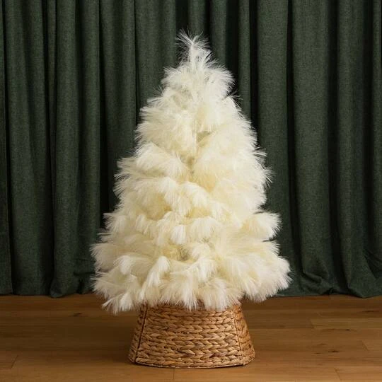4ft. Unlit Off-White Pampas Grass Artificial Christmas Tree 18 4ft. Unlit Off-White Pampas Grass Artificial Christmas Tree - Image 16