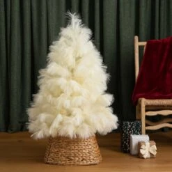 4ft. Unlit Off-White Pampas Grass Artificial Christmas Tree 39 4ft. Unlit Off-White Pampas Grass Artificial Christmas Tree -Northlight Shop D804717S 17