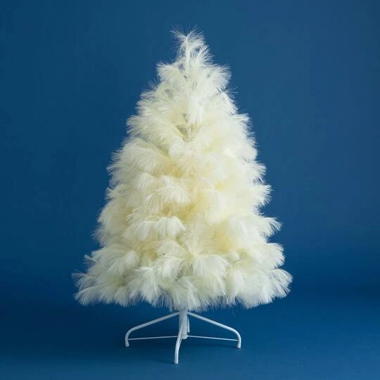 4ft. Unlit Off-White Pampas Grass Artificial Christmas Tree 8 4ft. Unlit Off-White Pampas Grass Artificial Christmas Tree - Image 6