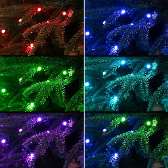 6ft. Pre-Lit Edmonton Fir Artificial Christmas Tree, Color Changing LED Lights 18 6ft. Pre-Lit Edmonton Fir Artificial Christmas Tree, Color Changing LED Lights - Image 16