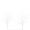 2 Pack 24in. Pre-Lit Artificial White Birch Branches, Warm White LED Lights