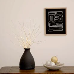 2 Pack 24in. Pre-Lit Artificial White Birch Branches, Warm White LED Lights 13 2 Pack 24in. Pre-Lit Artificial White Birch Branches, Warm White LED Lights -Northlight Shop D804739S 6