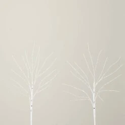 2 Pack 24in. Pre-Lit Artificial White Birch Branches, Warm White LED Lights 18 2 Pack 24in. Pre-Lit Artificial White Birch Branches, Warm White LED Lights -Northlight Shop D804739S 7