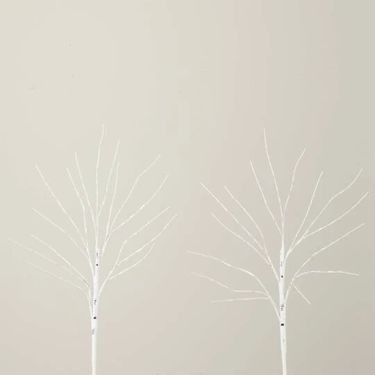 2 Pack 24in. Pre-Lit Artificial White Birch Branches, Warm White LED Lights 10 2 Pack 24in. Pre-Lit Artificial White Birch Branches, Warm White LED Lights - Image 8