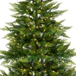 7.5ft. Pre-Lit Festive Fern Artificial Christmas Tree, Clear Lights 12 7.5ft. Pre-Lit Festive Fern Artificial Christmas Tree, Clear Lights -Northlight Shop D806214S 3