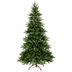 7.5ft. Pre-Lit Festive Fern Artificial Christmas Tree, Clear Lights 14 7.5ft. Pre-Lit Festive Fern Artificial Christmas Tree, Clear Lights -Northlight Shop D806214S 6