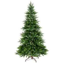 7.5ft. Pre-Lit Festive Fern Artificial Christmas Tree, Clear Lights 15 7.5ft. Pre-Lit Festive Fern Artificial Christmas Tree, Clear Lights -Northlight Shop D806214S 7