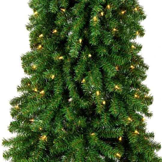 6.5ft. Pre-Lit Grand Alpine Slim Artificial Christmas Tree, Clear Lights 6 6.5ft. Pre-Lit Grand Alpine Slim Artificial Christmas Tree, Clear Lights - Image 4