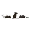 Hello Honey® Rust Finish Metal Mice Set 2 Hello Honey® Rust Finish Metal Mice Set -Northlight Shop D807475S 1