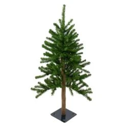 Northlight 3ft. Pre-Lit Alpine Artificial Christmas Tree, Clear Lights