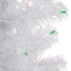 Northlight 4ft. Pre-Lit White Rockport Pine Artificial Christmas Tree, Green Lights 12 Northlight 4ft. Pre-Lit White Rockport Pine Artificial Christmas Tree, Green Lights -Northlight Shop D810130S 3