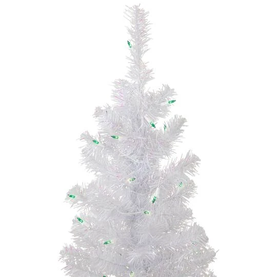 Northlight 4ft. Pre-Lit White Rockport Pine Artificial Christmas Tree, Green Lights 8 Northlight 4ft. Pre-Lit White Rockport Pine Artificial Christmas Tree, Green Lights - Image 6