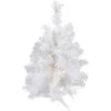Northlight 18" Pre-Lit Medium Snow White Artificial Christmas Tree, Clear Lights -Northlight Shop D810225S 1