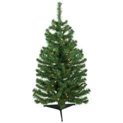 Northlight 3ft. Pre-Lit Green Niagara Pine Artificial Christmas Tree, Clear Lights