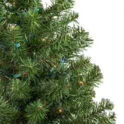 Northlight 3ft. Pre-Lit Canadian Pine Medium Artificial Christmas Tree, Multicolor Lights -Northlight Shop D810254S 3