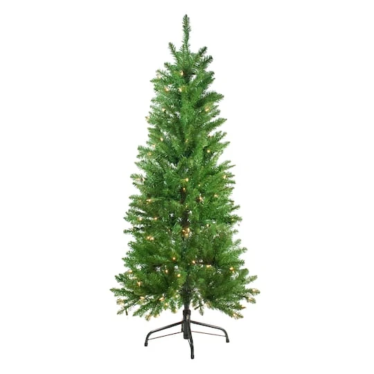 Northlight 4.5ft. Pre-Lit White River Fir Artificial Christmas Tree, Clear Lights 4 Northlight 4.5ft. Pre-Lit White River Fir Artificial Christmas Tree, Clear Lights - Image 2