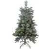 Northlight 4.5ft. Pre-Lit Real Touch™️ Flocked Whistler Noble Fir Artificial Christmas Tree, Clear Lights 2 Northlight 4.5ft. Pre-Lit Real Touch™️ Flocked Whistler Noble Fir Artificial Christmas Tree, Clear Lights -Northlight Shop D810276S 1