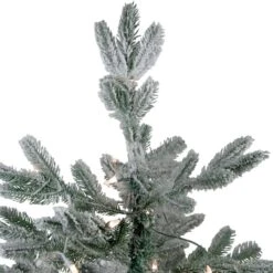 Northlight 4.5ft. Pre-Lit Real Touch™️ Flocked Whistler Noble Fir Artificial Christmas Tree, Clear Lights 12 Northlight 4.5ft. Pre-Lit Real Touch™️ Flocked Whistler Noble Fir Artificial Christmas Tree, Clear Lights -Northlight Shop D810276S 3