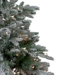 Northlight 4.5ft. Pre-Lit Real Touch™️ Flocked Whistler Noble Fir Artificial Christmas Tree, Clear Lights 13 Northlight 4.5ft. Pre-Lit Real Touch™️ Flocked Whistler Noble Fir Artificial Christmas Tree, Clear Lights -Northlight Shop D810276S 4