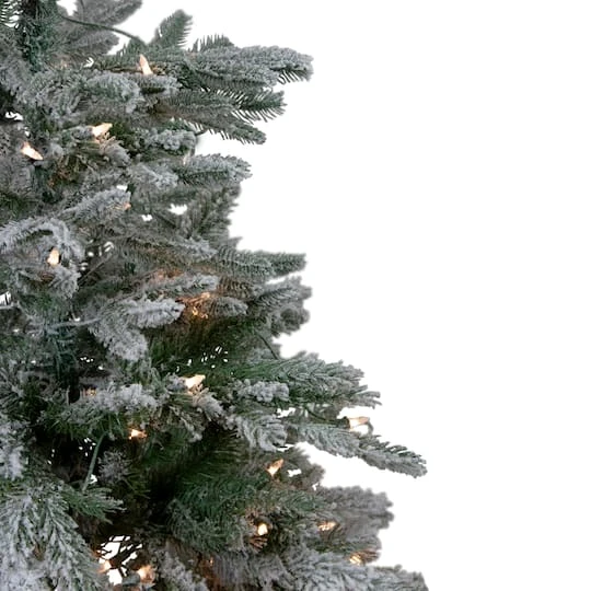 Northlight 4.5ft. Pre-Lit Real Touch™️ Flocked Whistler Noble Fir Artificial Christmas Tree, Clear Lights 7 Northlight 4.5ft. Pre-Lit Real Touch™️ Flocked Whistler Noble Fir Artificial Christmas Tree, Clear Lights - Image 5