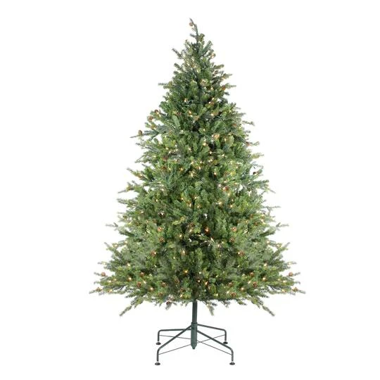 Northlight 6.5ft. Pre-Lit Real Touch™️ Hunter Fir Artificial Christmas Tree, Clear Lights 9 Northlight 6.5ft. Pre-Lit Real Touch™️ Hunter Fir Artificial Christmas Tree, Clear Lights - Image 7