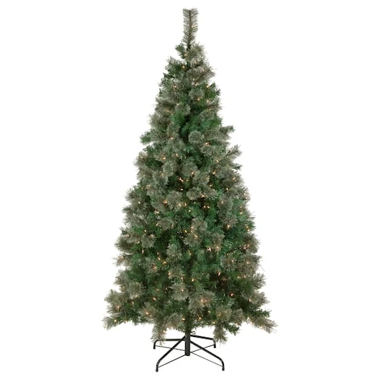 Northlight 6.5ft. Pre-Lit Oregon Cashmere Pine Artificial Christmas Tree, Clear Lights 4 Northlight 6.5ft. Pre-Lit Oregon Cashmere Pine Artificial Christmas Tree, Clear Lights - Image 2