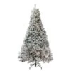 Northlight 7.5ft. Pre-Lit Heavily Flocked Pine Artificial Christmas Tree, Clear Lights 1 Northlight 7.5ft. Pre-Lit Heavily Flocked Pine Artificial Christmas Tree, Clear Lights -Northlight Shop D810349S 1