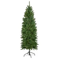 Northlight 7.5ft. Pre-Lit White River Fir Artificial Christmas Tree, Clear Lights