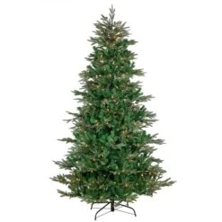 Northlight 7.5ft. Pre-Lit Real Touch™️ Hudson Fir Artificial Christmas Tree, Warm White LED Lights