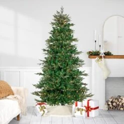 Northlight 7.5ft. Pre-Lit Real Touch™️ Hudson Fir Artificial Christmas Tree, Warm White LED Lights 11 Northlight 7.5ft. Pre-Lit Real Touch™️ Hudson Fir Artificial Christmas Tree, Warm White LED Lights -Northlight Shop D810386S 2