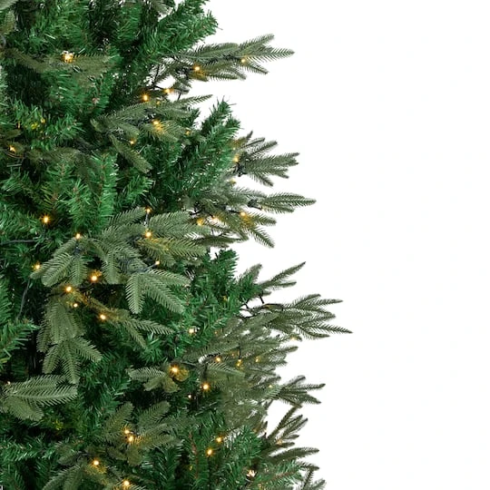 Northlight 7.5ft. Pre-Lit Real Touch™️ Hudson Fir Artificial Christmas Tree, Warm White LED Lights 6 Northlight 7.5ft. Pre-Lit Real Touch™️ Hudson Fir Artificial Christmas Tree, Warm White LED Lights - Image 4