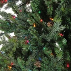 Northlight 7.5ft. Pre-Lit Real Touch™ Hunter Fir Artificial Christmas Tree, Multicolor Lights 11 Northlight 7.5ft. Pre-Lit Real Touch™ Hunter Fir Artificial Christmas Tree, Multicolor Lights -Northlight Shop D810403S 2