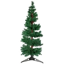 5ft. Fiber Optic Color Changing Slim Spiral Artificial Christmas Tree