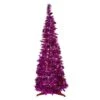 Northlight 6ft. Pre-Lit Pink Tinsel Pop-Up Artificial Christmas Tree, Clear Lights 2 Northlight 6ft. Pre-Lit Pink Tinsel Pop-Up Artificial Christmas Tree, Clear Lights -Northlight Shop D810454S 1