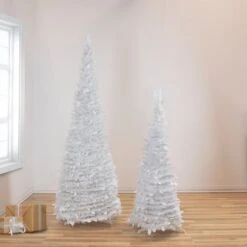 Northlight 6ft. Unit White Tinsel Pop-Up Artificial Christmas Tree 11 Northlight 6ft. Unit White Tinsel Pop-Up Artificial Christmas Tree -Northlight Shop D810457S 2