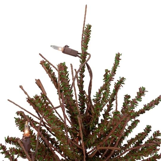Northlight 2ft. Pre-Lit Medium Warsaw Twig Artificial Christmas Tree In Burlap Base, Clear Lights 7 Northlight 2ft. Pre-Lit Medium Warsaw Twig Artificial Christmas Tree In Burlap Base, Clear Lights - Image 5
