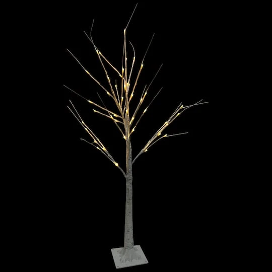 Northlight 4ft. Pre-Lit White Birch Twig Artificial Christmas Tree, Warm White LED Lights 6 Northlight 4ft. Pre-Lit White Birch Twig Artificial Christmas Tree, Warm White LED Lights - Image 4