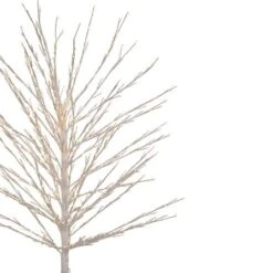 Northlight 5ft. Pre-Lit White Twig Christmas Tree, Warm White LED Lights 13 Northlight 5ft. Pre-Lit White Twig Christmas Tree, Warm White LED Lights -Northlight Shop D810505S 4