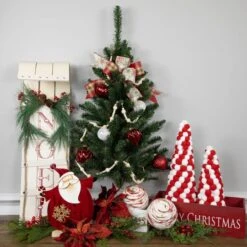 Northlight 3ft. Unlit Buffalo Fir Artificial Christmas Wall Or Door Tree -Northlight Shop D810508S 2