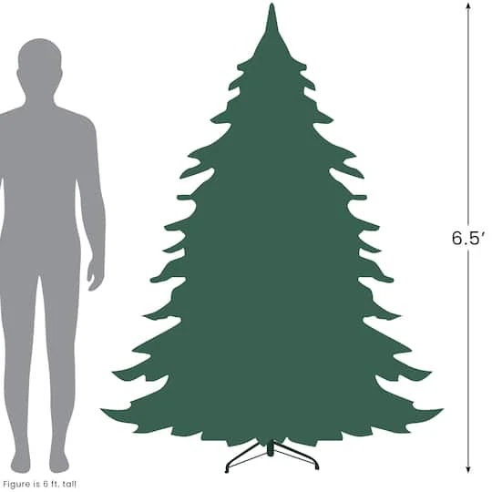 Northlight 6.5ft. Pre-Lit Real Touch™️ Palisades Fir Artificial Christmas Tree, Clear Lights 9 Northlight 6.5ft. Pre-Lit Real Touch™️ Palisades Fir Artificial Christmas Tree, Clear Lights - Image 7