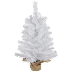Northlight 2ft. Unlit Balsam Pine Burlap Base Artificial Christmas Tree