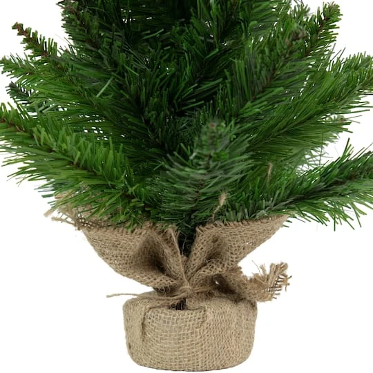 Northlight 24" Unlit Mini Balsam Pine Artificial Christmas Tree In Burlap Base 9 Northlight 24" Unlit Mini Balsam Pine Artificial Christmas Tree In Burlap Base - Image 7
