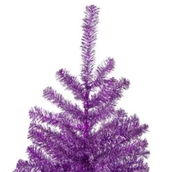 Northlight 3ft. Unlit Metallic Purple Tinsel Artificial Christmas Tree -Northlight Shop D810570S 4