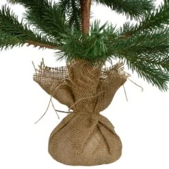 Northlight 3ft. Unlit Real Touch™️ Ponderosa Pine Artificial Christmas Tree With Jute Base -Northlight Shop D810575S 5