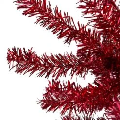 Northlight 6ft. Unlit Metallic Red Tinsel Artificial Christmas Tree 10 Northlight 6ft. Unlit Metallic Red Tinsel Artificial Christmas Tree -Northlight Shop D810599S 2