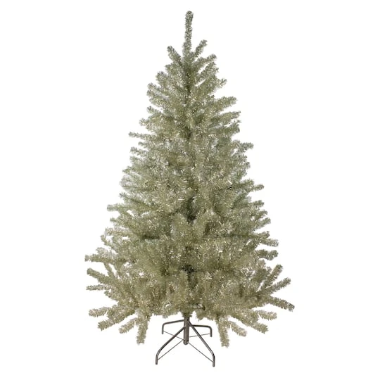 Northlight 6ft. Unlit Platinum Tinsel Artificial Christmas Tree 3 Northlight 6ft. Unlit Platinum Tinsel Artificial Christmas Tree