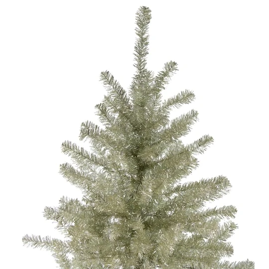 Northlight 6ft. Unlit Platinum Tinsel Artificial Christmas Tree 7 Northlight 6ft. Unlit Platinum Tinsel Artificial Christmas Tree - Image 5