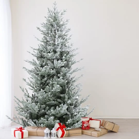 Northlight 6.5ft. Unlit Real Touch™️ Flocked Little River Fir Artificial Christmas Tree 4 Northlight 6.5ft. Unlit Real Touch™️ Flocked Little River Fir Artificial Christmas Tree - Image 2